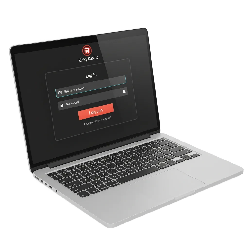 Quick Ricky casino login in Australia: email/password sign-in with encryption and optional 2FA for secure access.