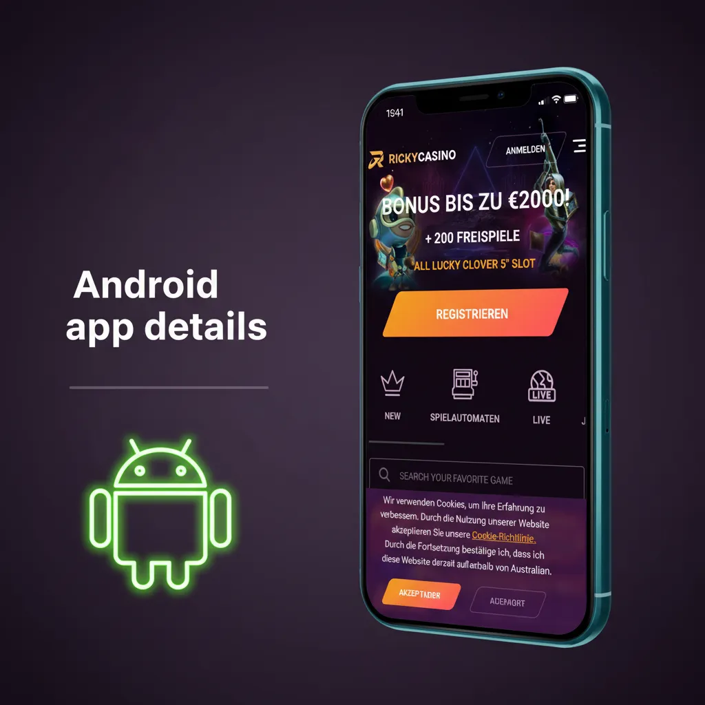 Android app install guide: Android 8.0+, 100 MB free; download APK from official site, allow unknown apps, install, sign in.