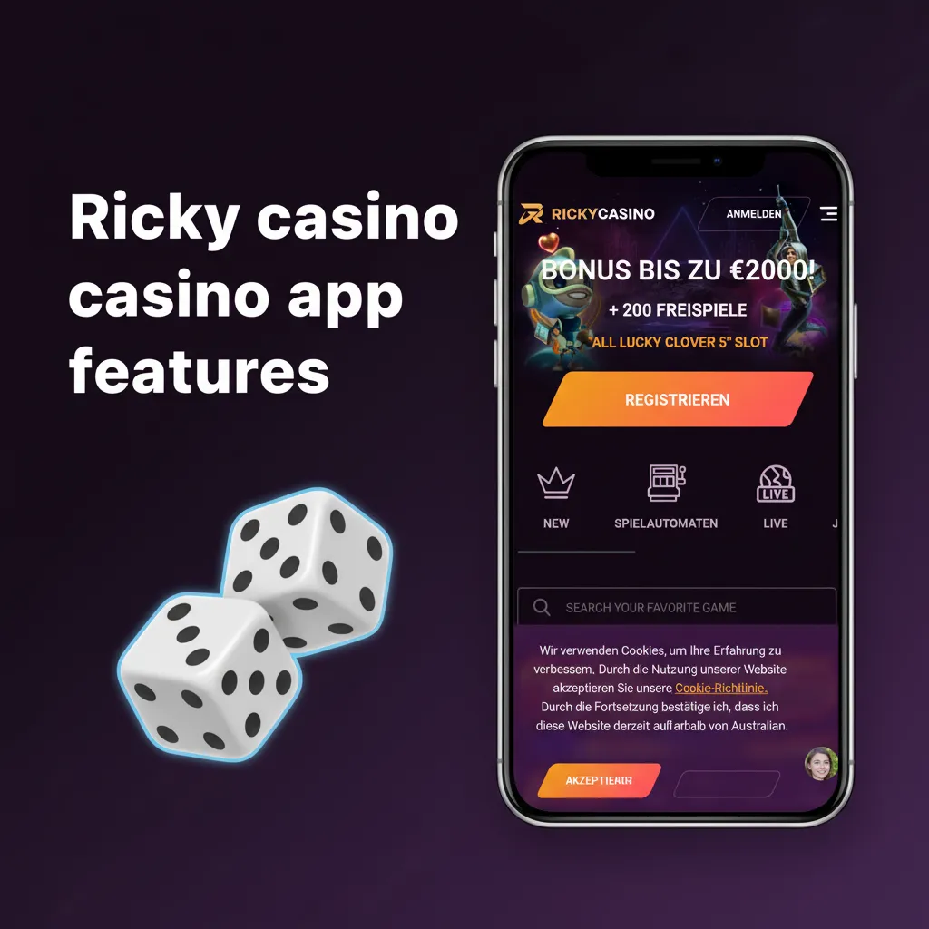 Ricky Casino app: switch sports to slots, live Evolution dealers for Blackjack, Roulette, Baccarat, plus free spins.