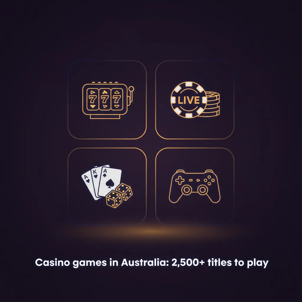 Australian online casino: 2,500+ games with pokies, live blackjack and roulette, baccarat, jackpots, video poker, keno.