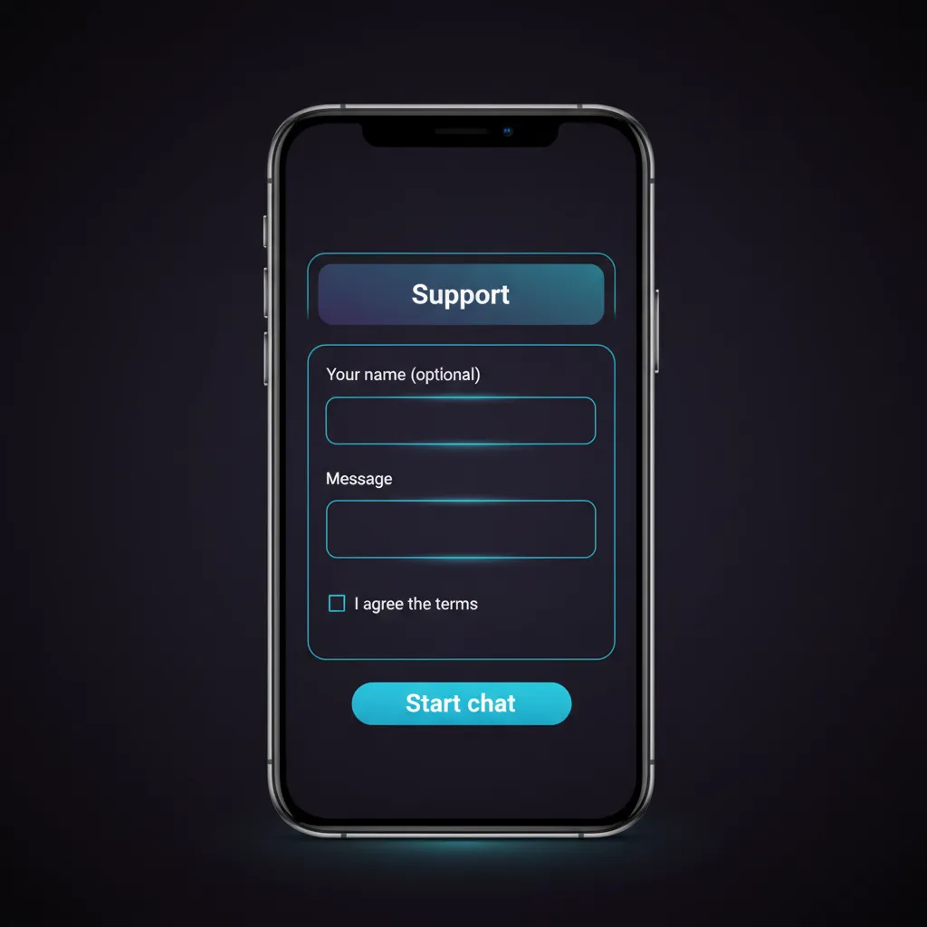 Mobile app support: 24/7 live chat via Help icon, in-app email ticket, Help Centre with FAQs; replies in minutes or hours.