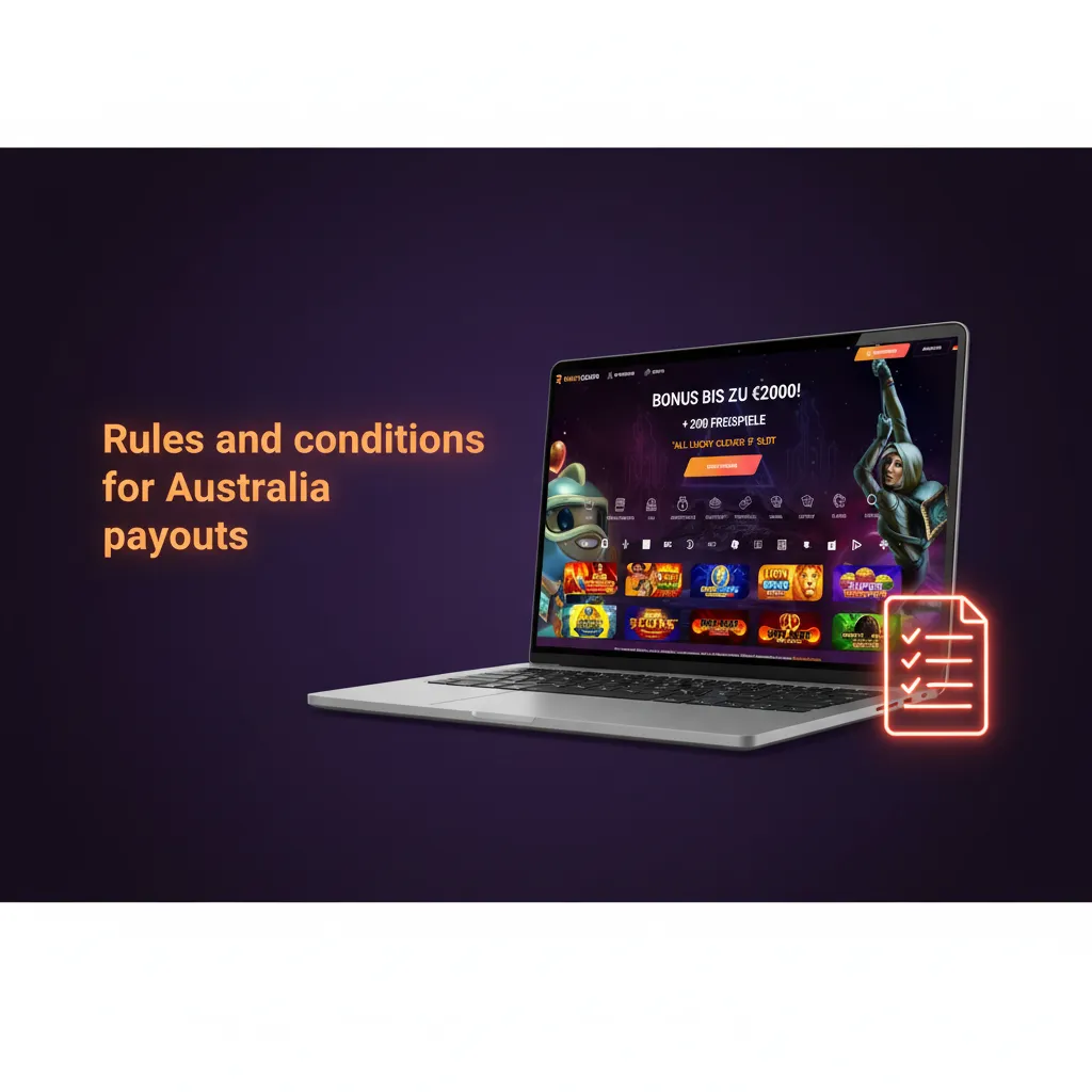 Australia payouts rules: KYC ID, own payment method, bonus wagering, AU$20–10k limits, 0–24h review, bank/crypto timing.