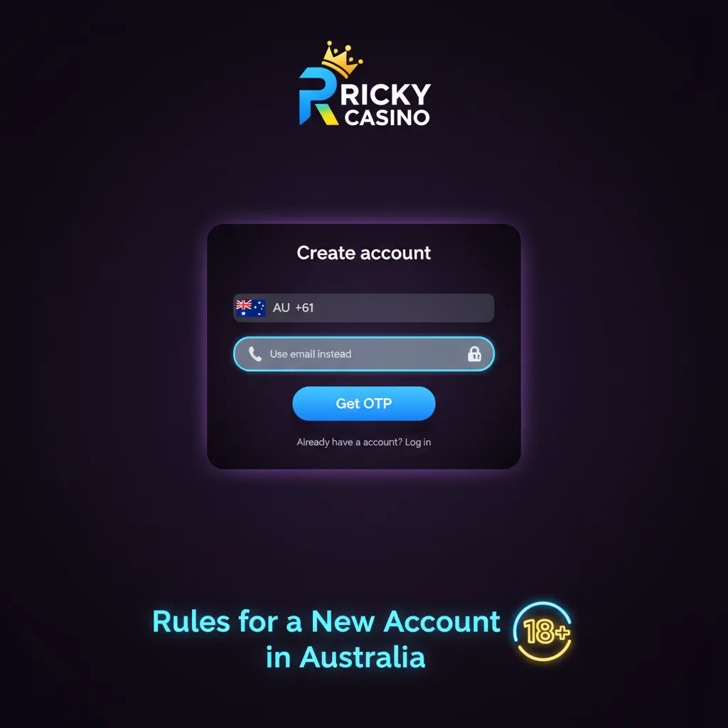 Australian online gambling account rules: 18+, one account, legal details, own payment method, KYC for withdrawals.