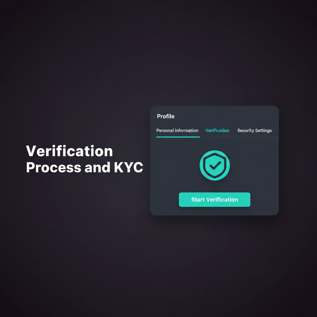 KYC verification checklist showing profile details, ID, address proof, payment method, and final review steps.