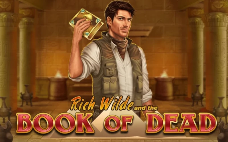 Find ancient treasures with Book of Dead at Ricky casino.