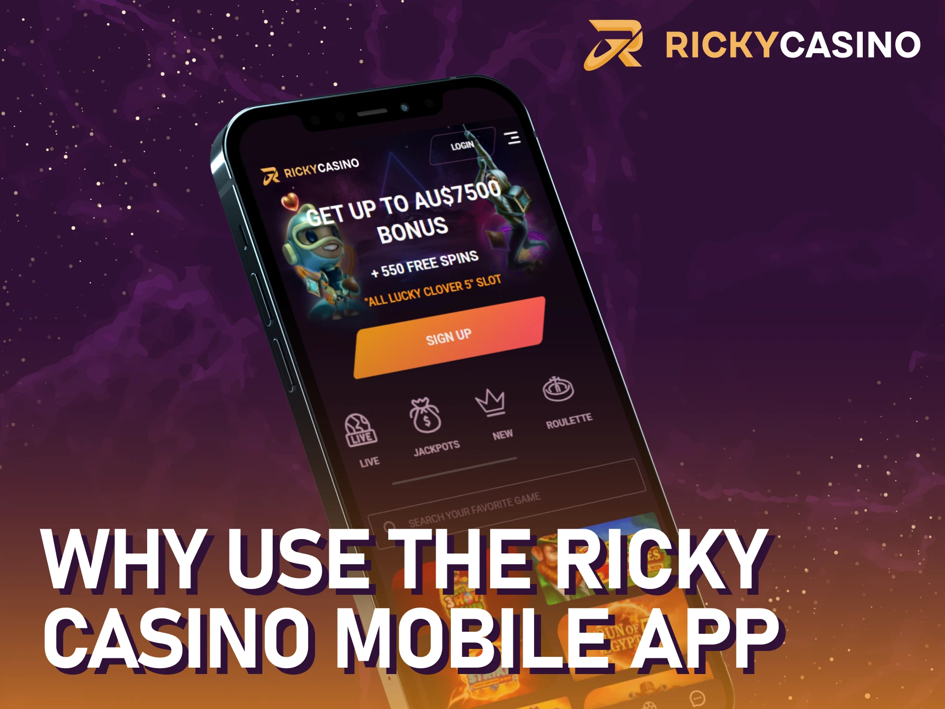 See why you should choose the Ricky casino iOS app for playing.