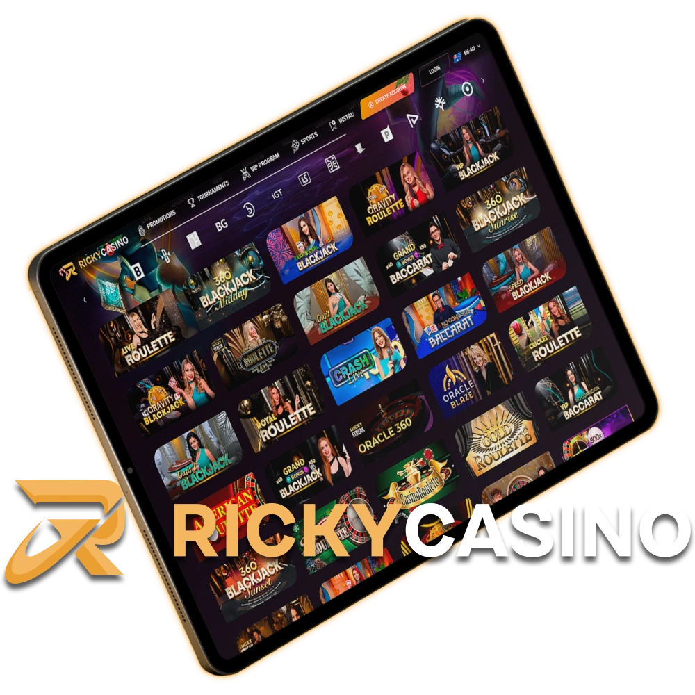 Play with real dealers at Ricky Casino Live Casino for an authentic atmosphere.