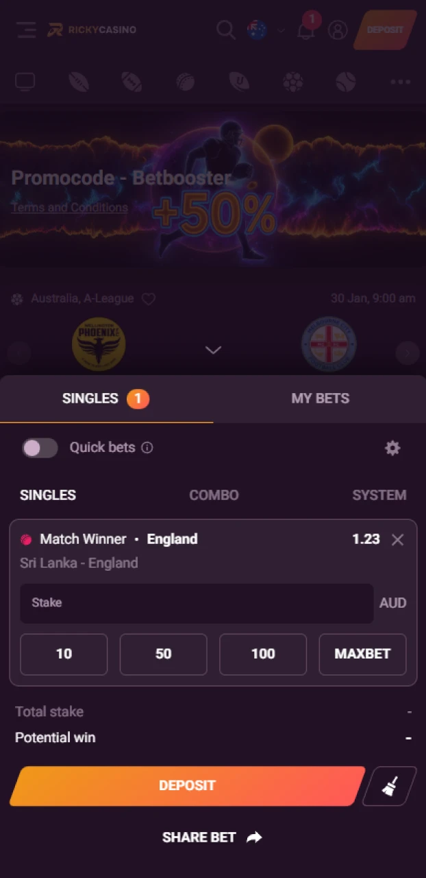 Access your profile and start playing after your Ricky casino login sign in.