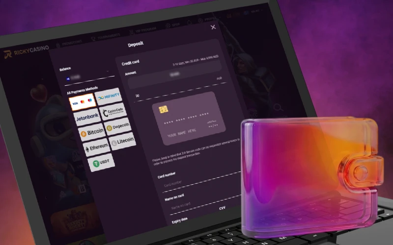 Enjoy fee‑friendly deposits when you top up at Ricky casino.