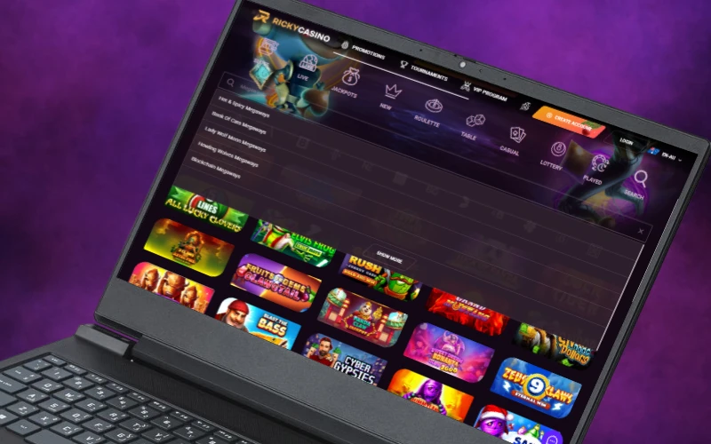 Try Megaways games for massive wins at Ricky casino.