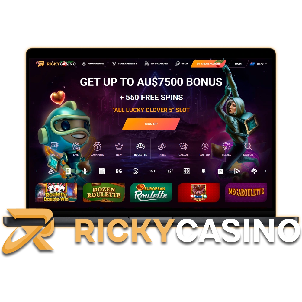 Setup the Ricky Casino App for PC and enjoy high-quality desktop gaming.