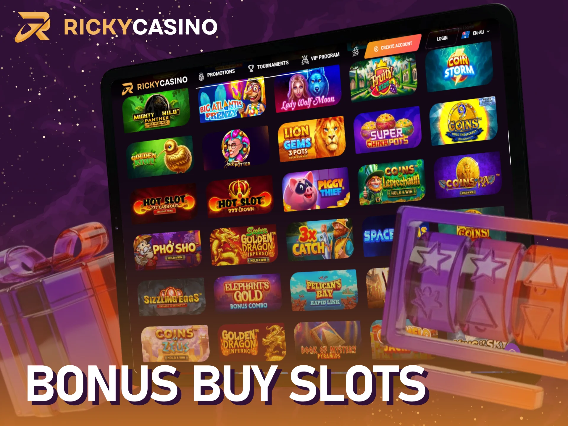 Use the bonus buy Ricky casino slots option to enter rounds instantly.