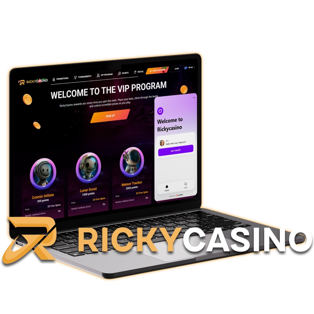 Reach out to Ricky Casino Support for professional assistance with any gaming queries.