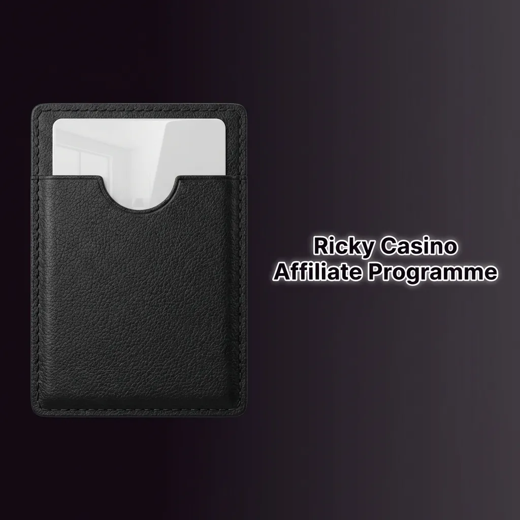 Ricky Casino affiliate program dashboard showing revenue share rates up to 45% and partnership performance metrics