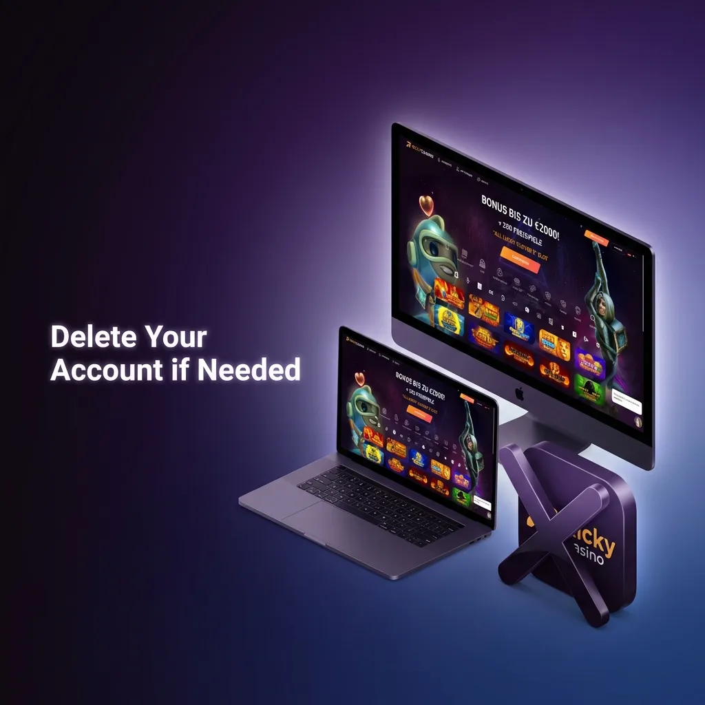 Person deleting online gaming account through customer support with data removal confirmation process