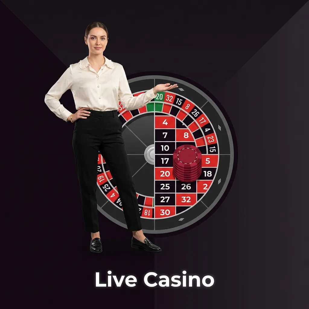 Professional live dealer in casino studio streaming blackjack game in real-time with cards and casino table visible